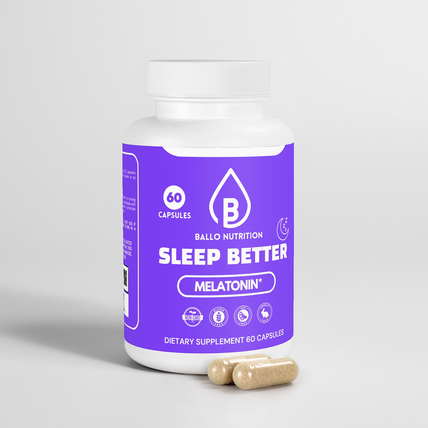 Ballo Nutrition Better Sleep Capsules 1 Month Supply