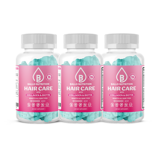 Ballo Nutrition Hair Care Gummies 3 Month Supply